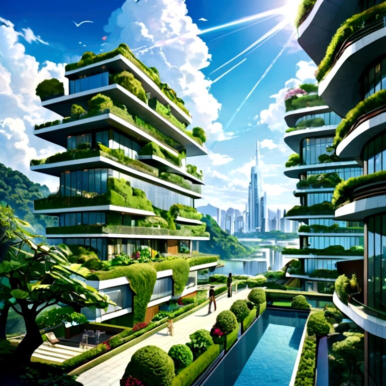 Osake的なAI近未来建築案 | の人気AIイラスト・グラビア