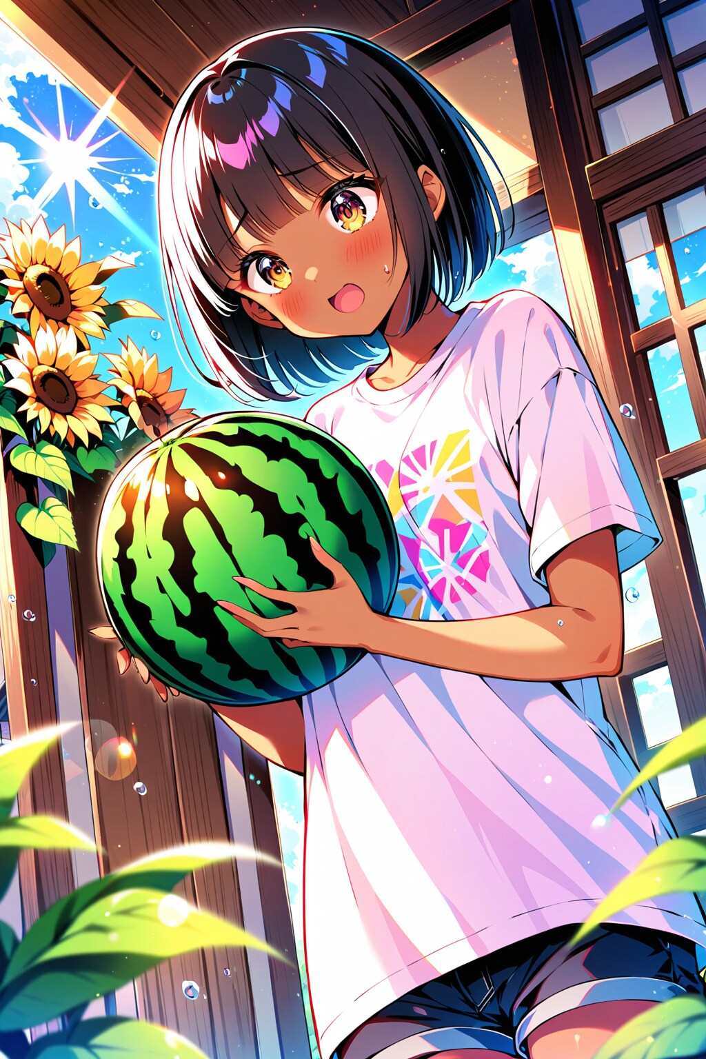 スイカが野菜だったなんて・・・ | の人気AIイラスト・グラビア