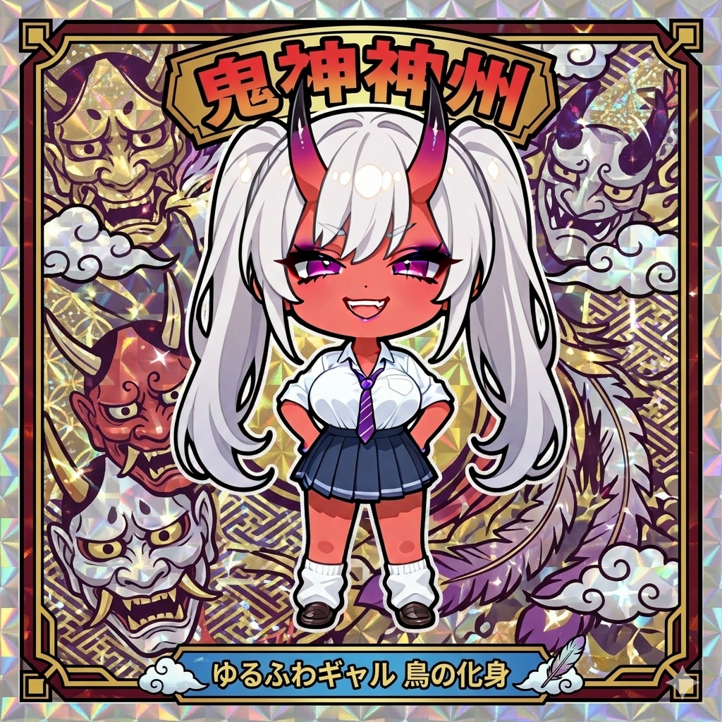 鬼三姉妹シール