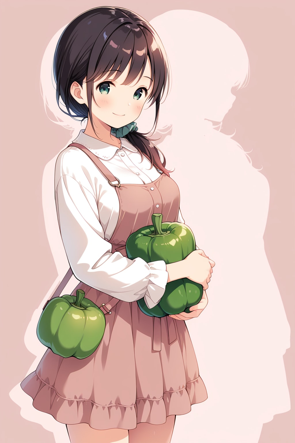 野菜のぬいぐるみを抱きしめる(謎)w
