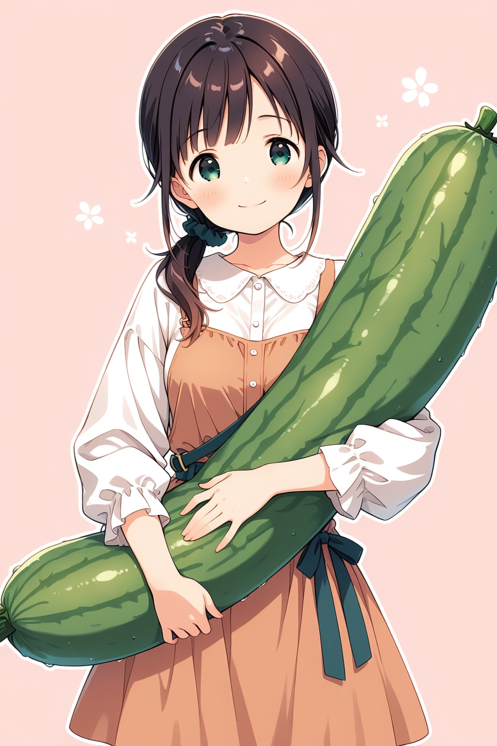 野菜のぬいぐるみを抱きしめる(謎)w