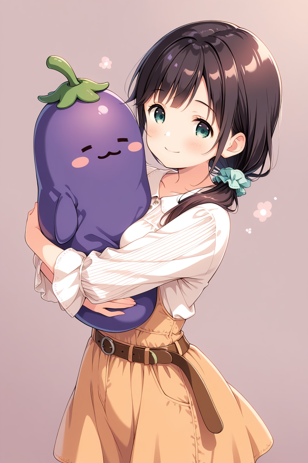 野菜のぬいぐるみを抱きしめる(謎)w