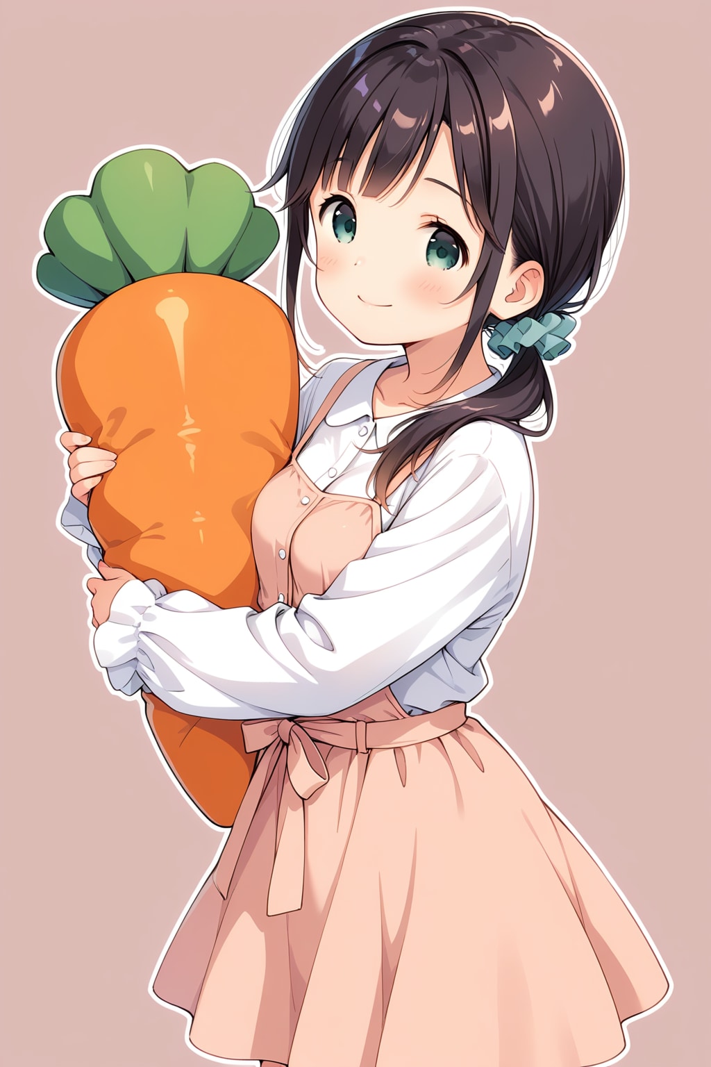野菜のぬいぐるみを抱きしめる(謎)w | の人気AIイラスト・グラビア