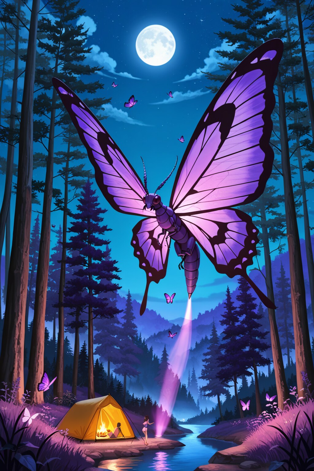 🦋 Het einde van de zomer, het begin van de nacht 🌃 | の人気AIイラスト・グラビア