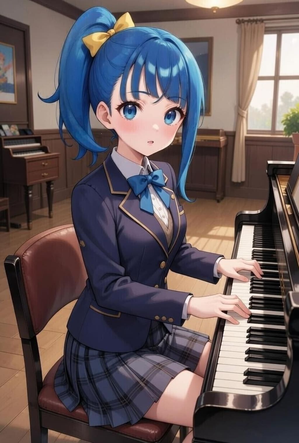 ピアノを弾くソラちゃん