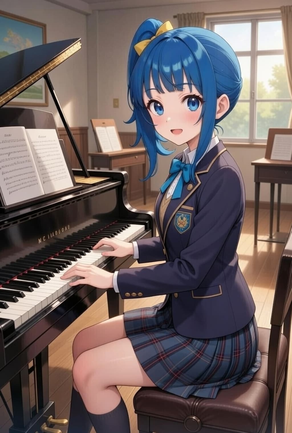 ピアノを弾くソラちゃん