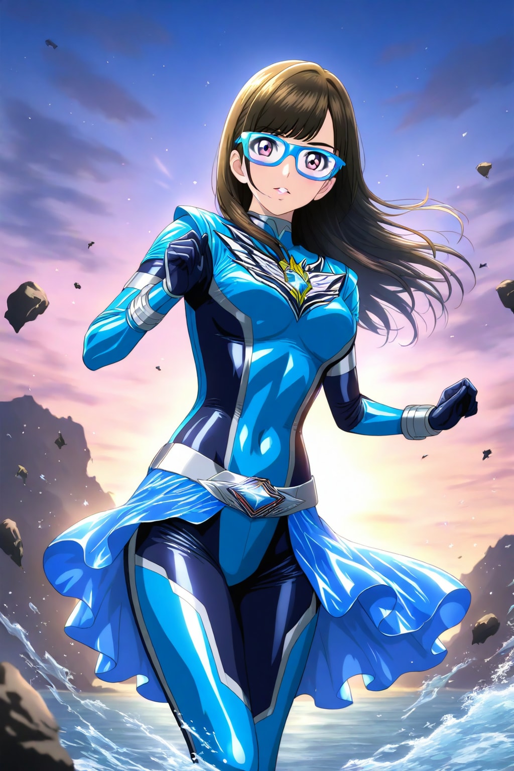 戦隊ヒロイン映画　ポスター画(妄想)