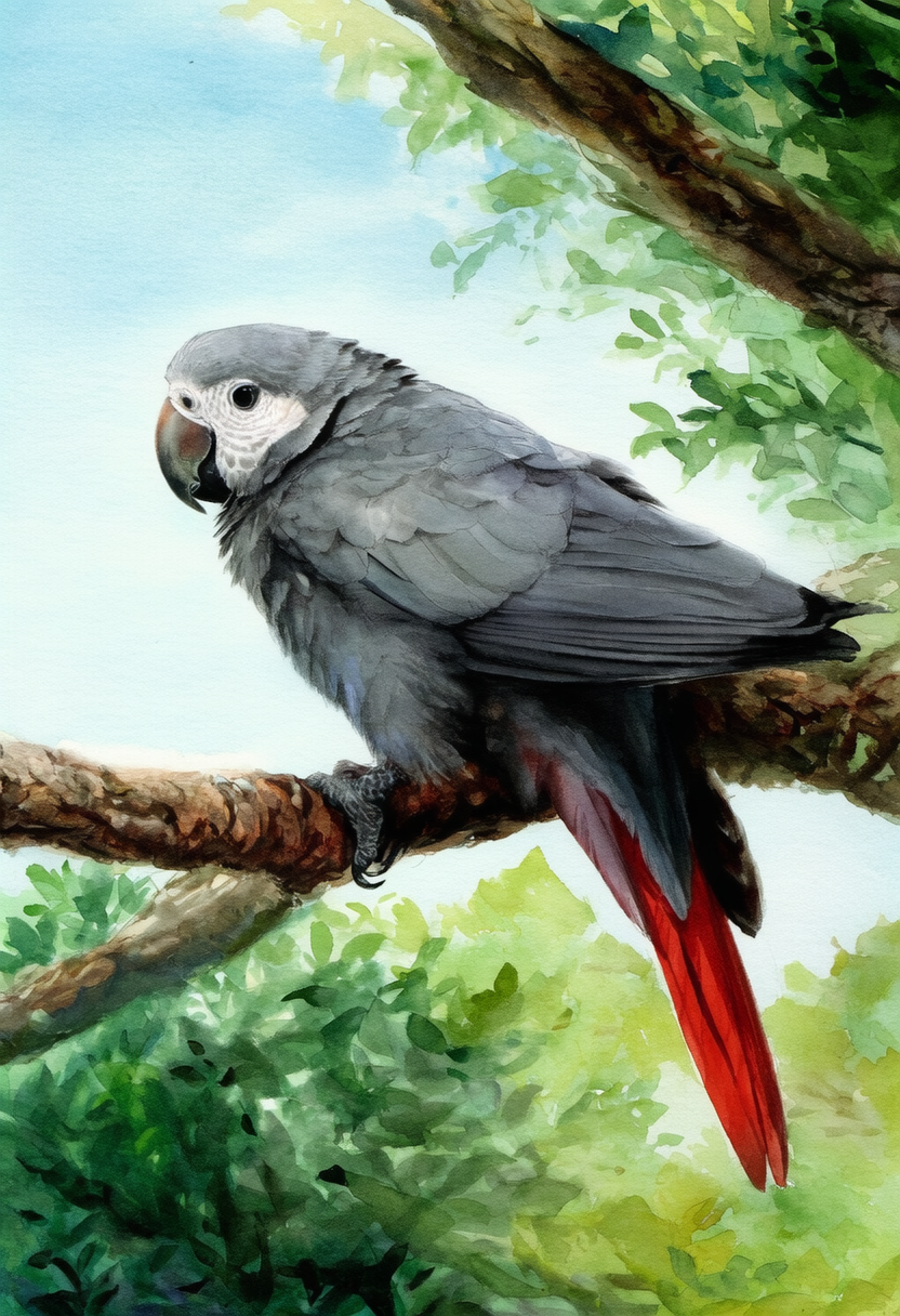 野生のオウムやインコたち | の人気AIイラスト・グラビア