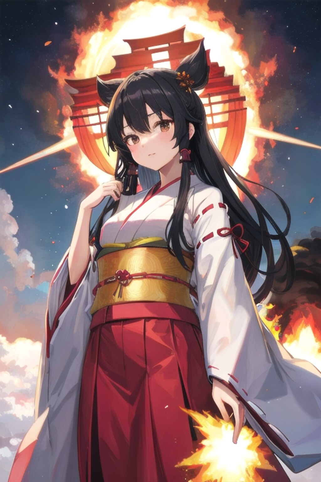 さくらちゃんの感謝を爆発で表してみた（笑）