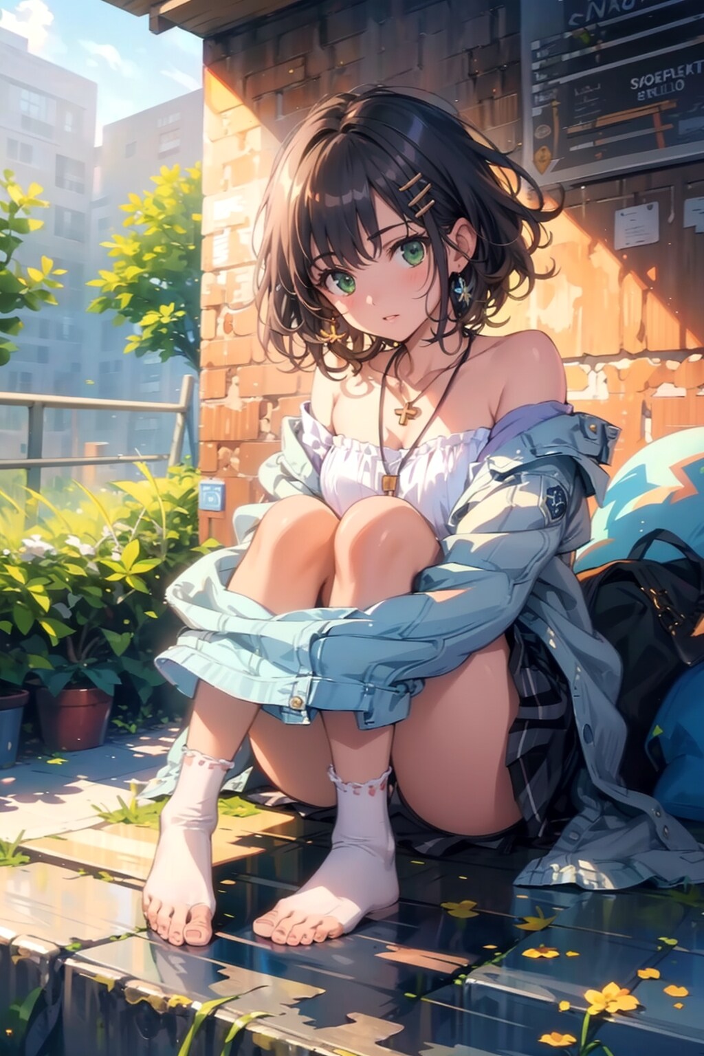 ねぇ、あんたの家に泊めてよ | の人気AIイラスト・グラビア