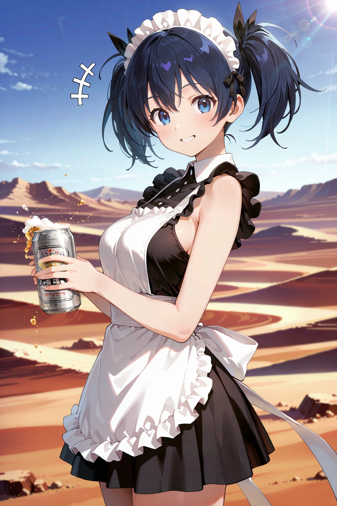 砂漠で辿り着いた先のメイドさん YB30 | の人気AIイラスト・グラビア