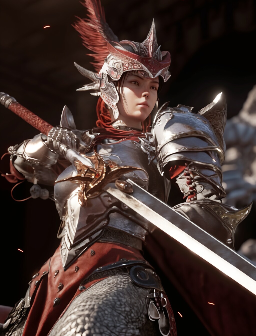 モンスターを狩ることに人生を捧げている美女騎士