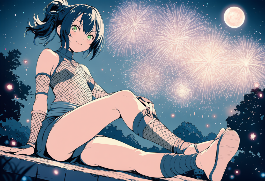 花火のさなかに侵入