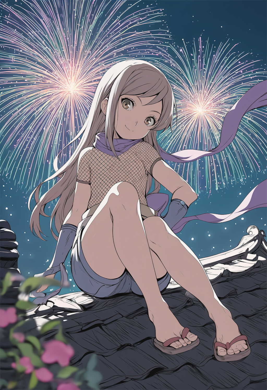 花火のさなかに侵入