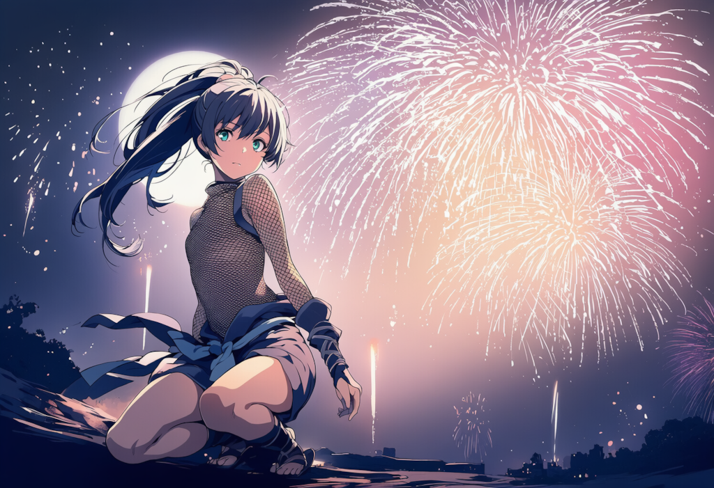 花火のさなかに侵入