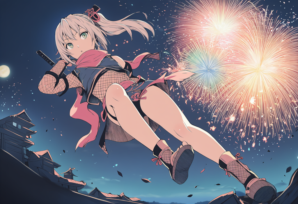 花火のさなかに侵入