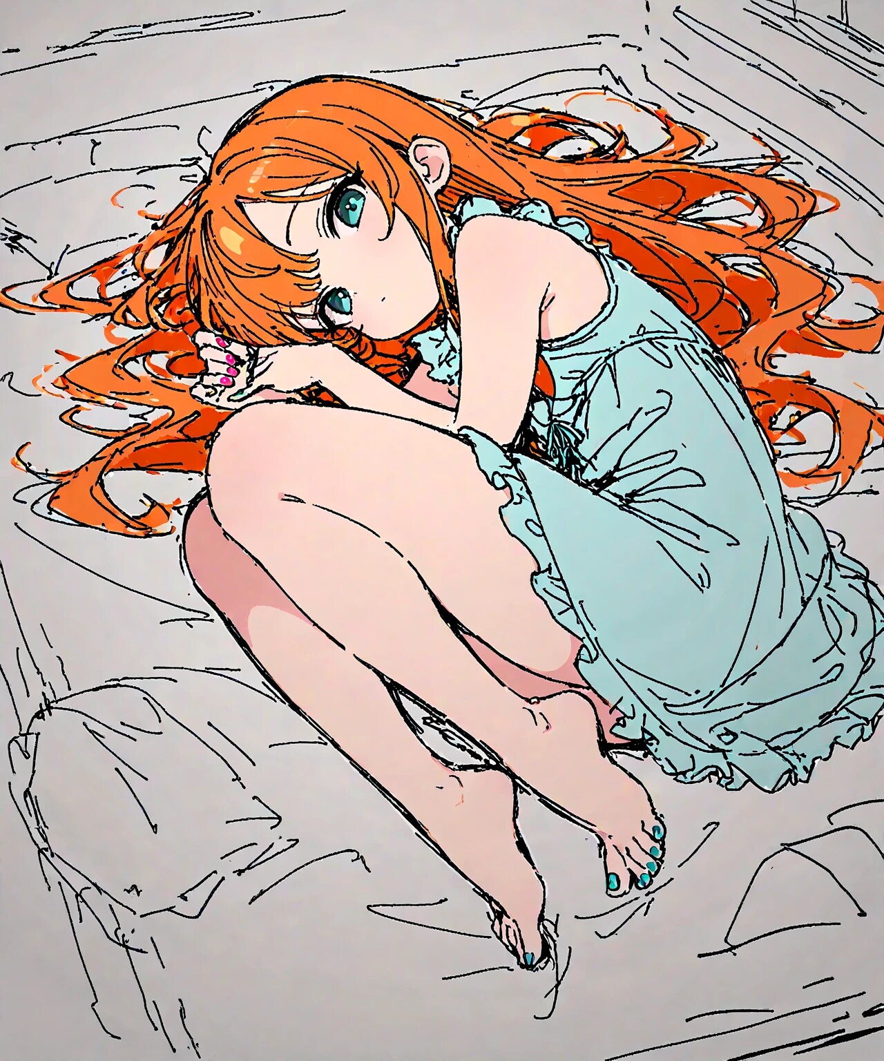 起こさないでください | の人気AIイラスト・グラビア