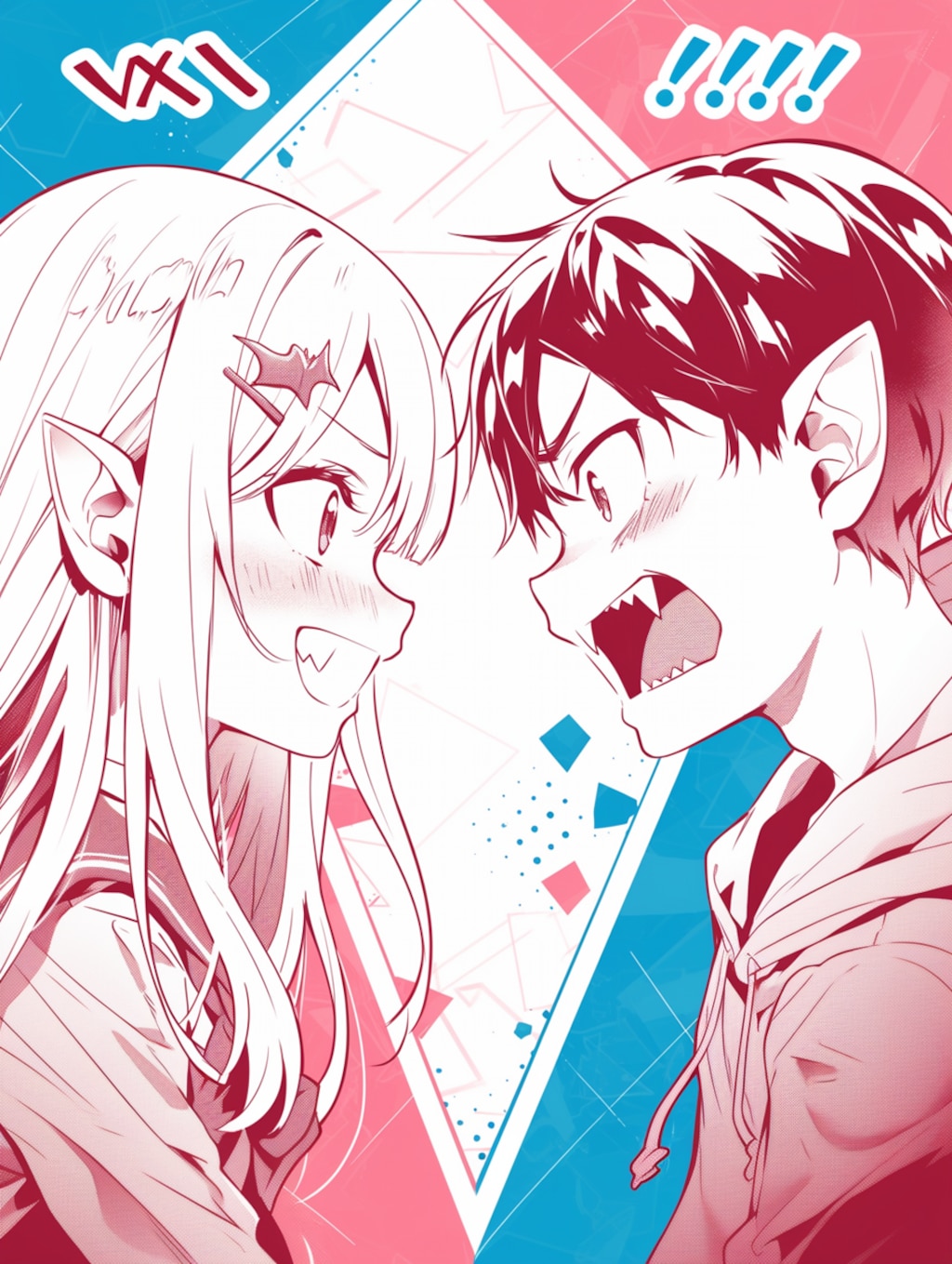 けんぞくぅ！(ラノベ風 2枚)