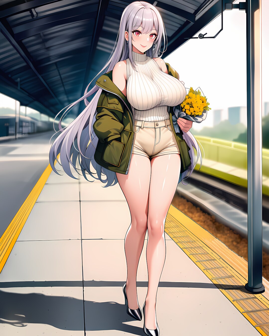 🌼幸福の日のハッピー美脚通勤🖤