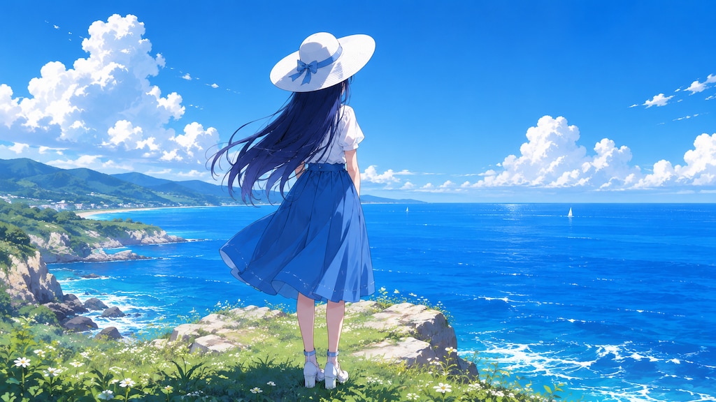 小磯の上で