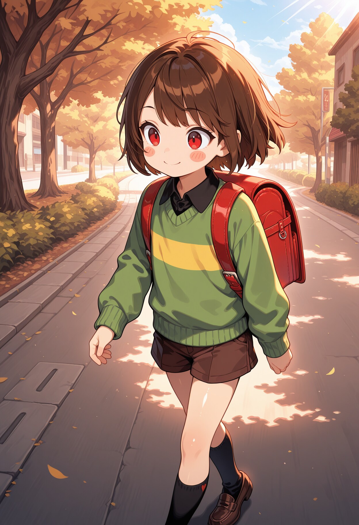 ランドセル背負ってるキャラちゃん