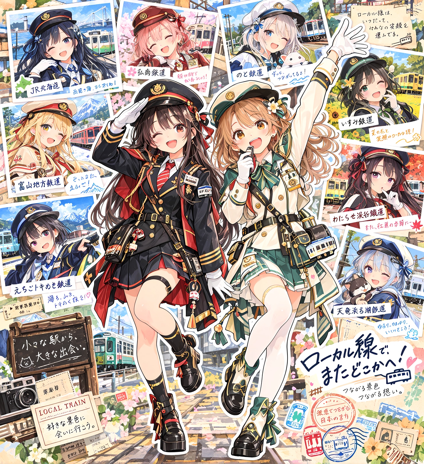 ローカル線の少女 | の人気AIイラスト・グラビア