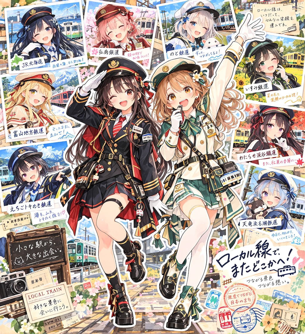ローカル線の少女