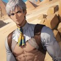 褐色白髪の青年と砂漠！！（12枚） 6枚目