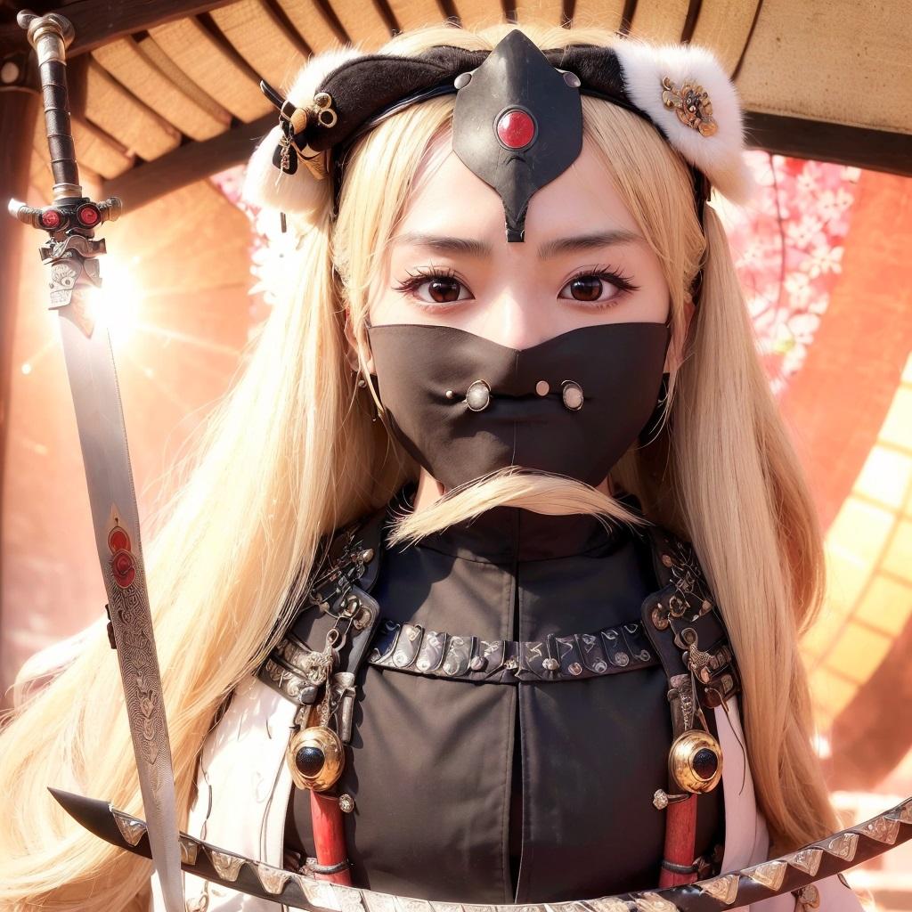 武将みたいなお姉さん