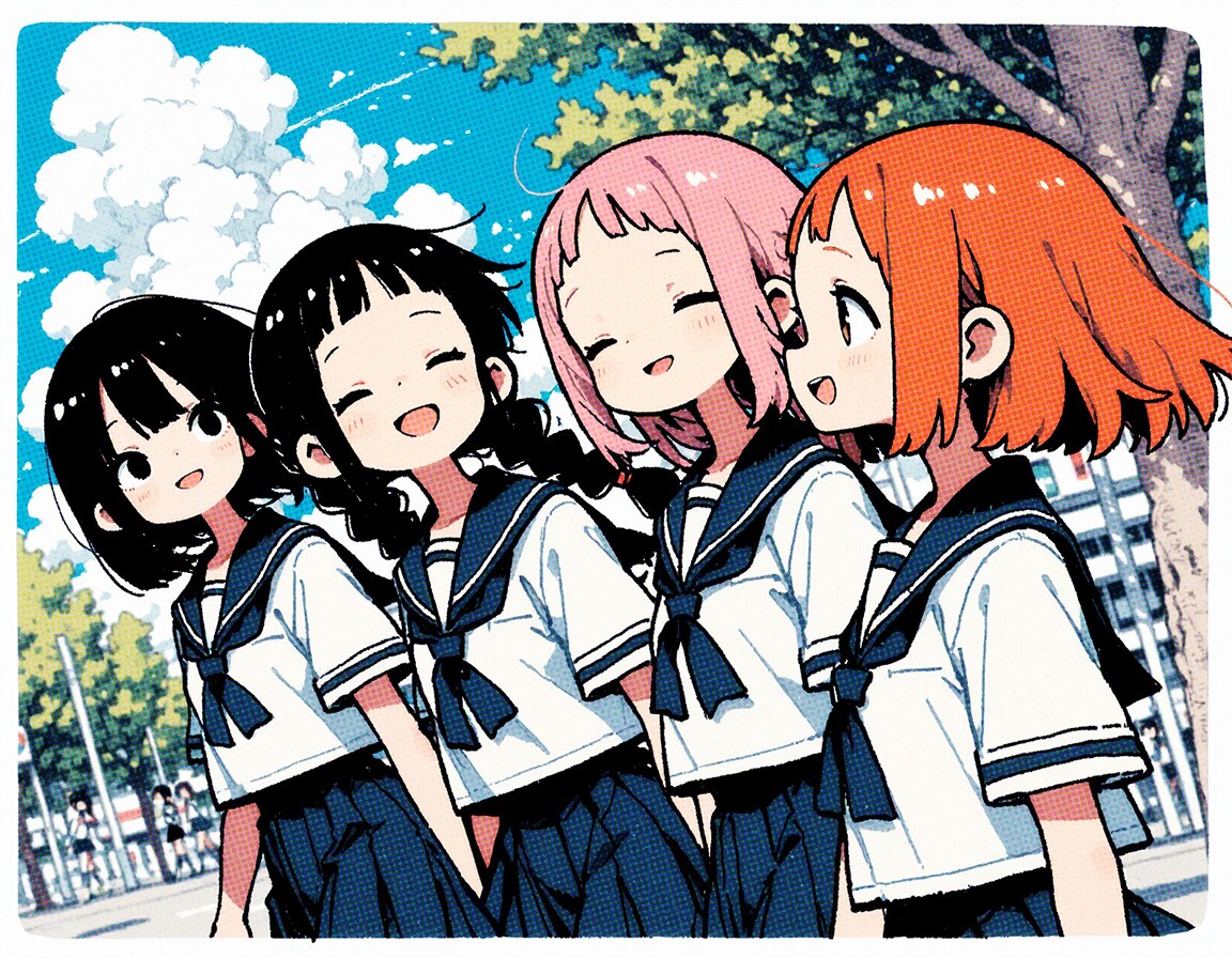 夏の通学路