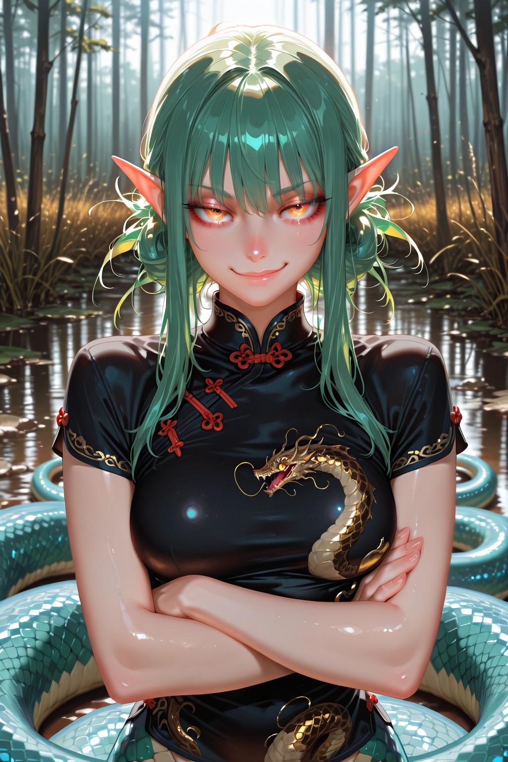 ラミア | の人気AIイラスト・グラビア