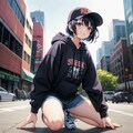 スケボー少女　※公道での走行は禁止されています! 2枚目