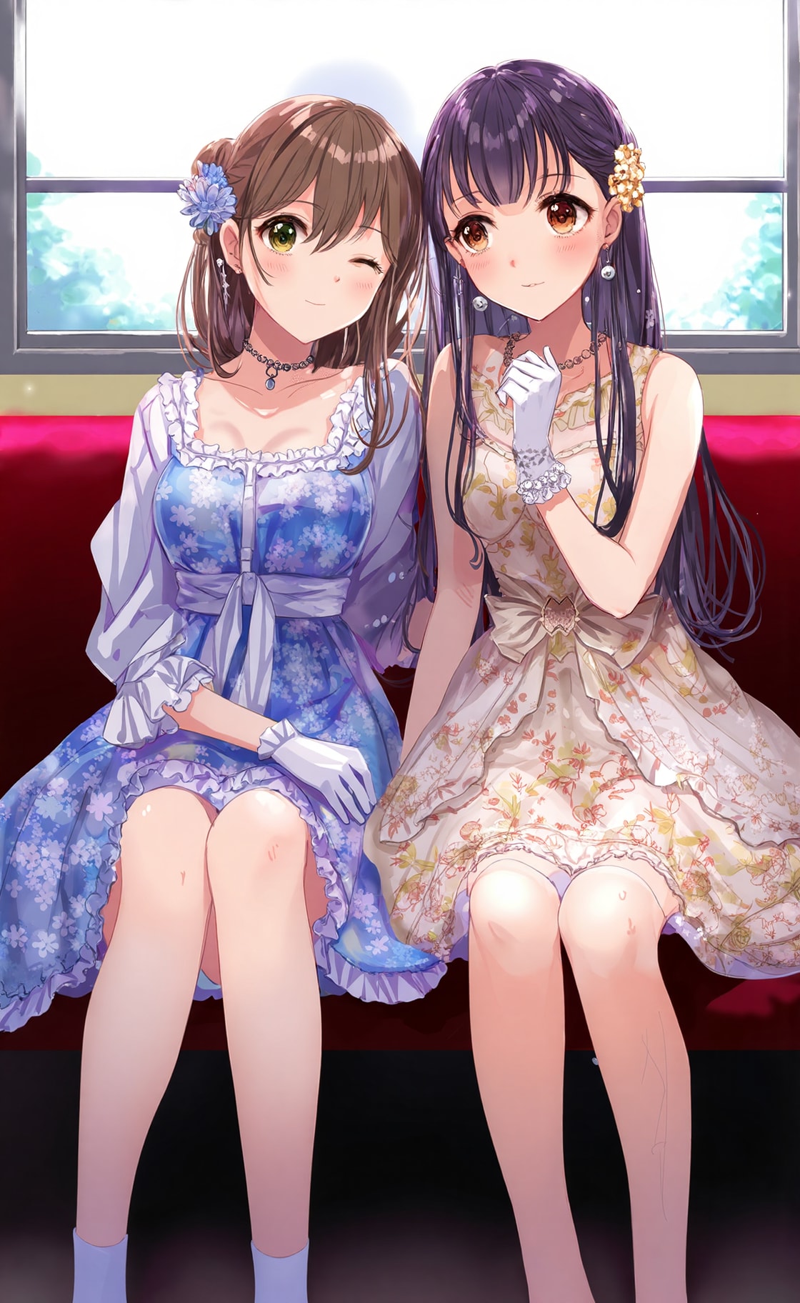 隣に座っていた二人は… | の人気AIイラスト・グラビア