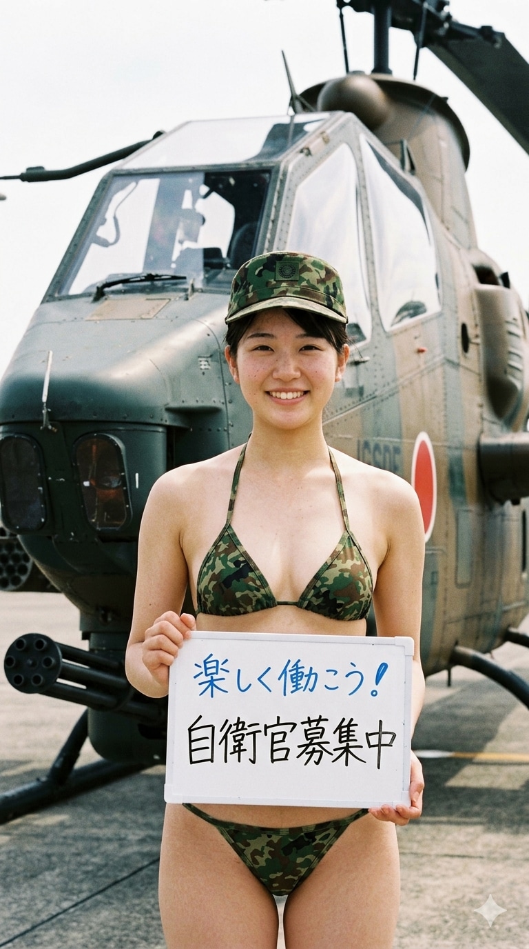 ４日の女性陸上自衛官