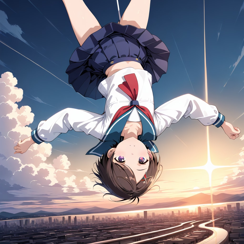 落ちる