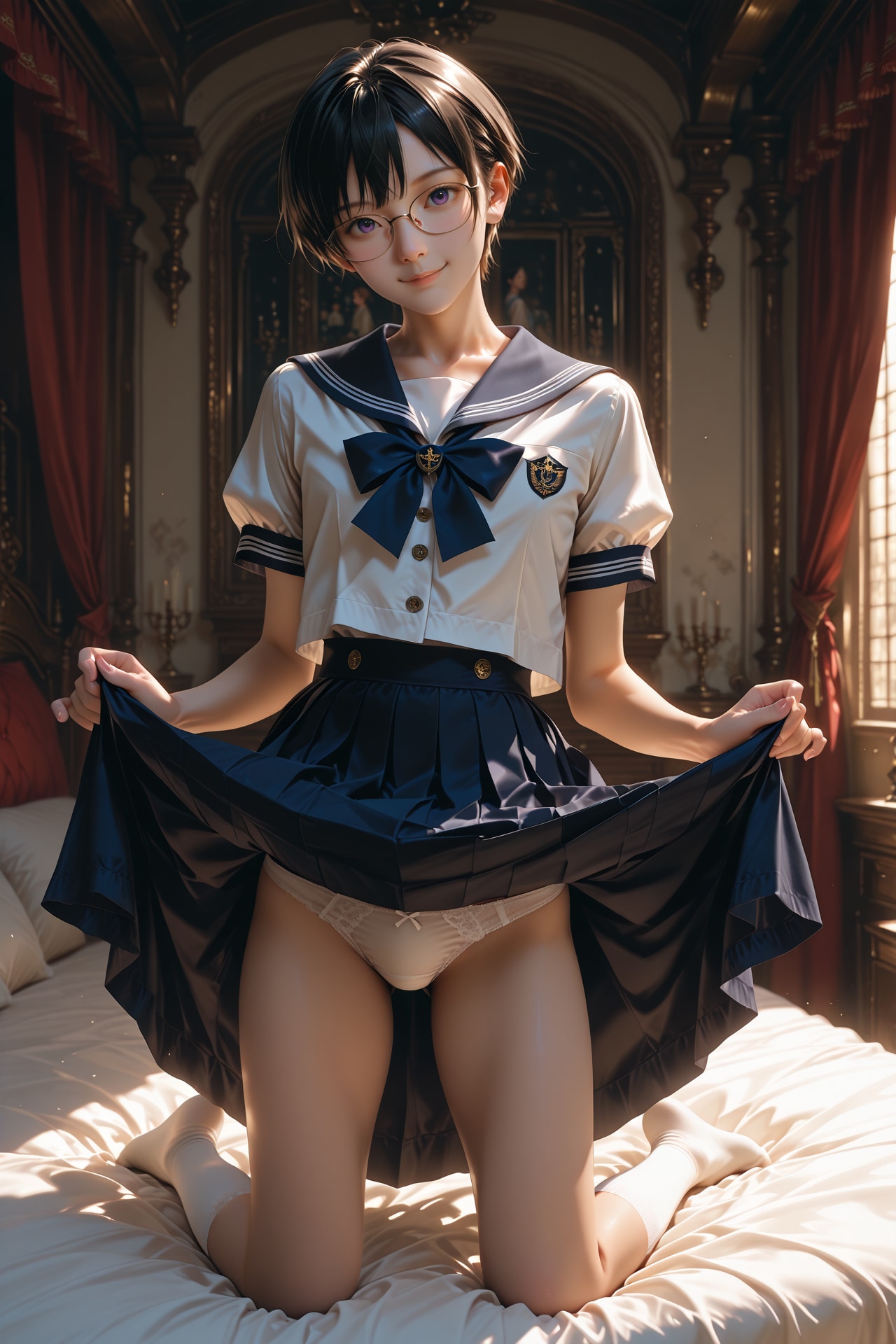 見せてくる先輩