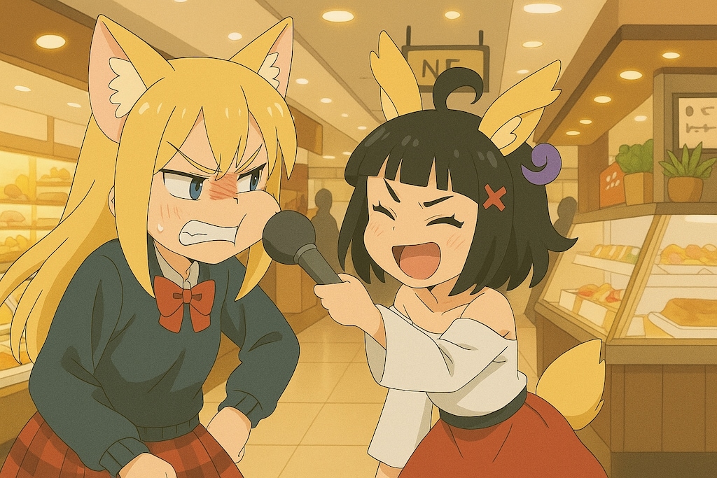 インタビューでマイクが顔にくっついた事件