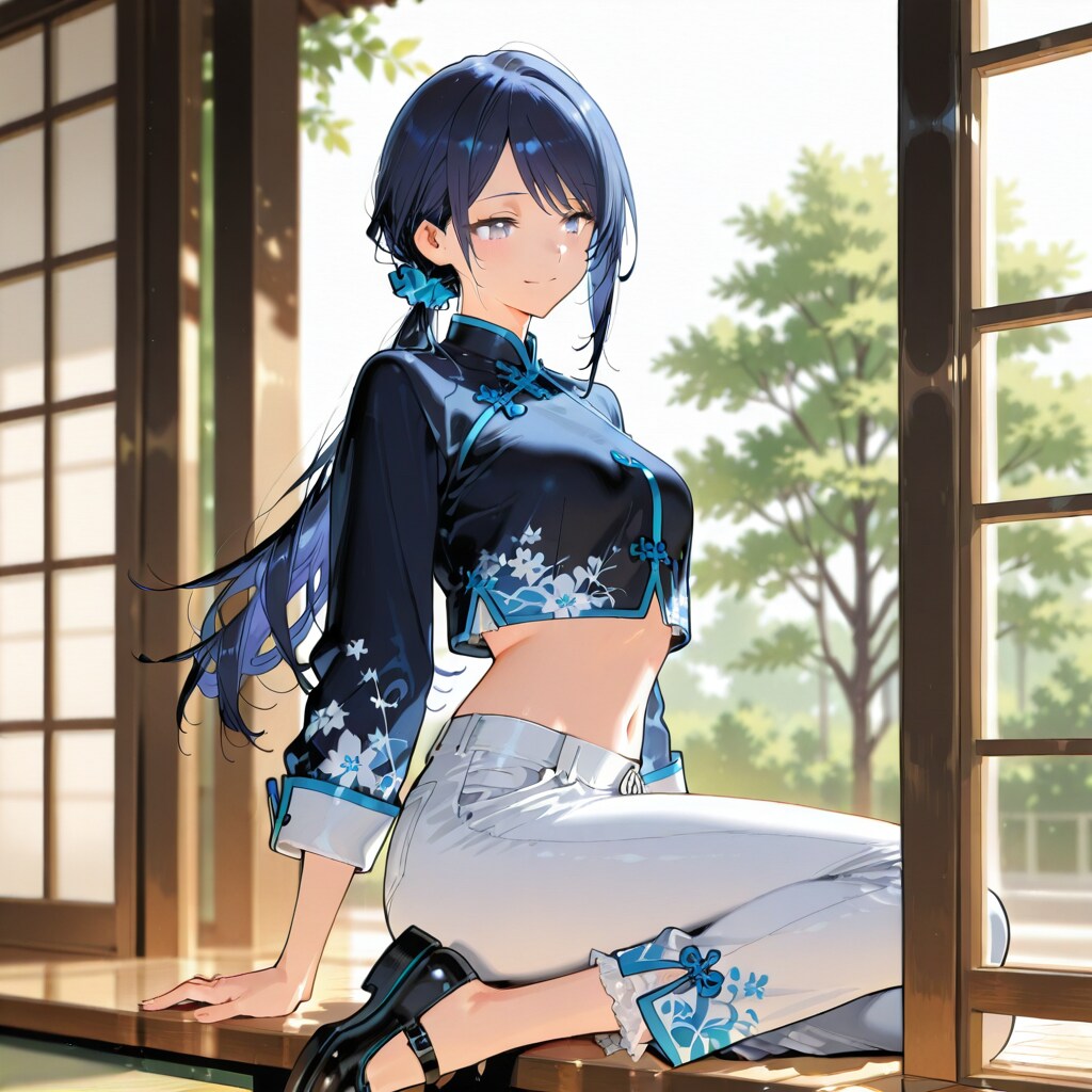 ショート丈チャイナ服の七瀬155