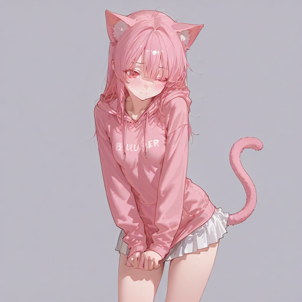 恥ずかしそうにしている女の子