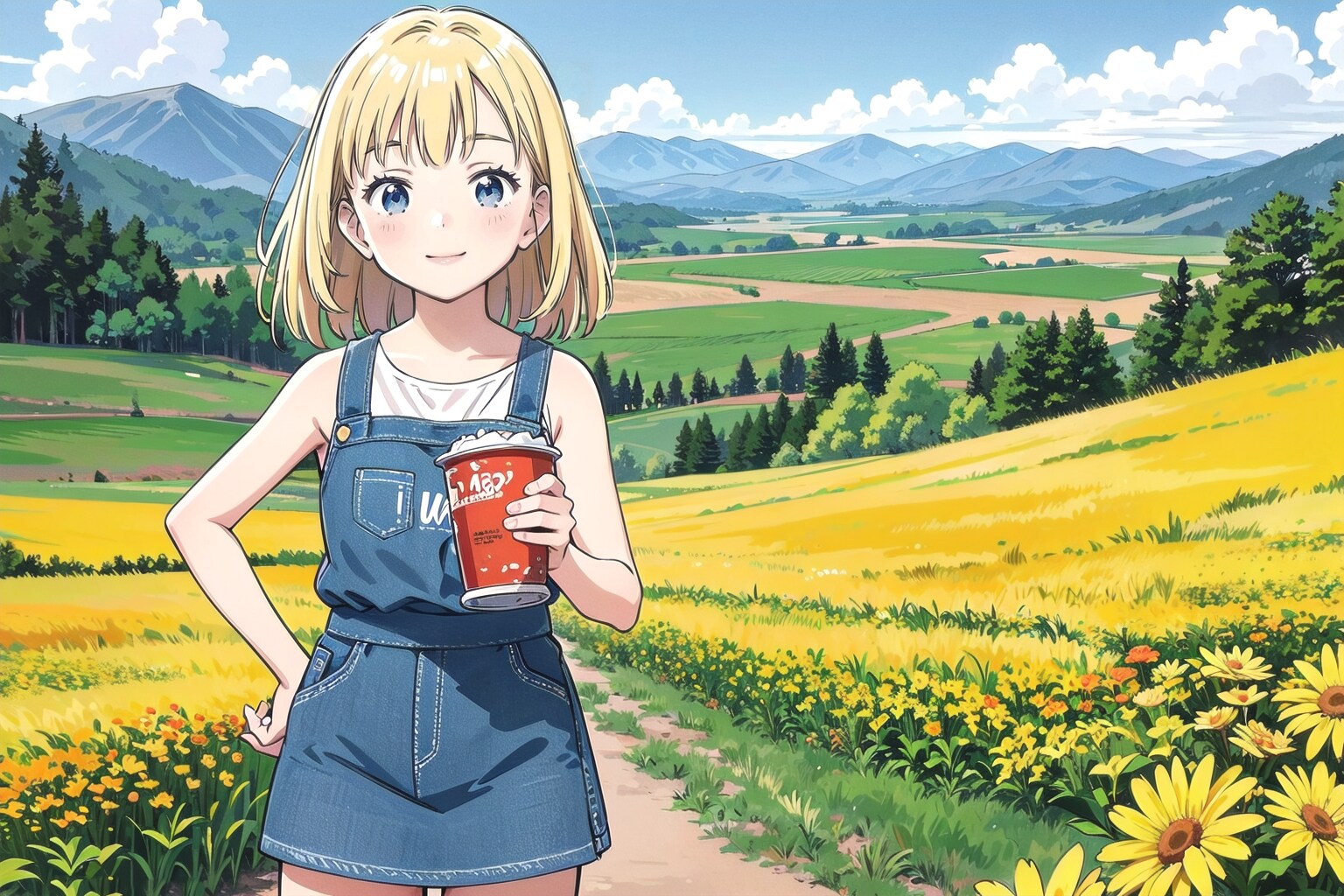 金髪ちゃんはご満悦