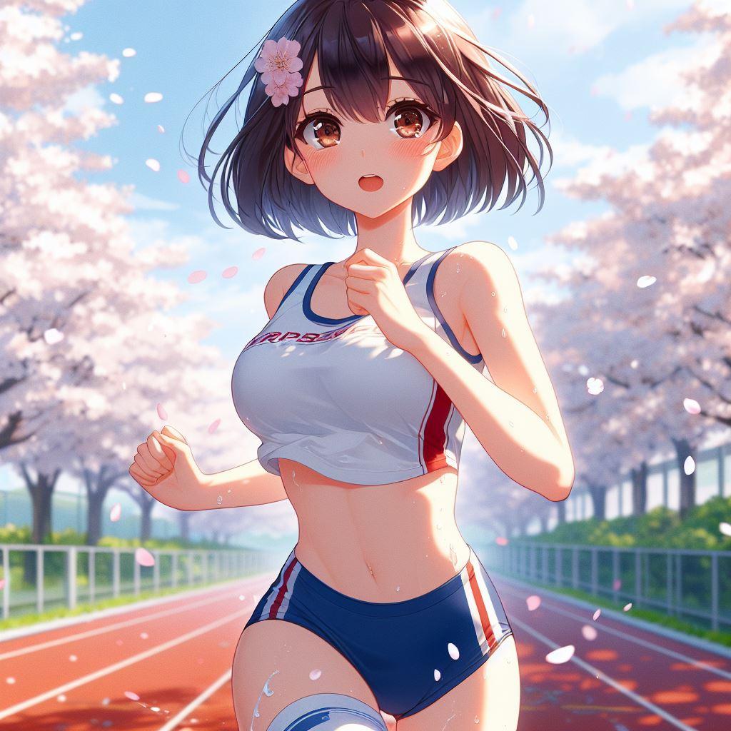 Σ(ﾟДﾟ)"Dalle ver"桜を見ながらトレーニング♪↑↑