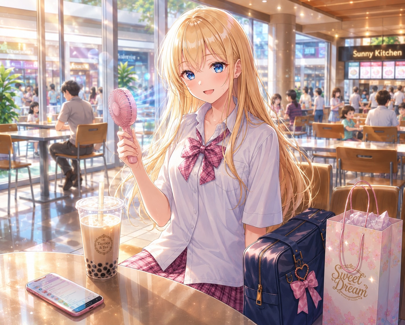 フードコートで休憩