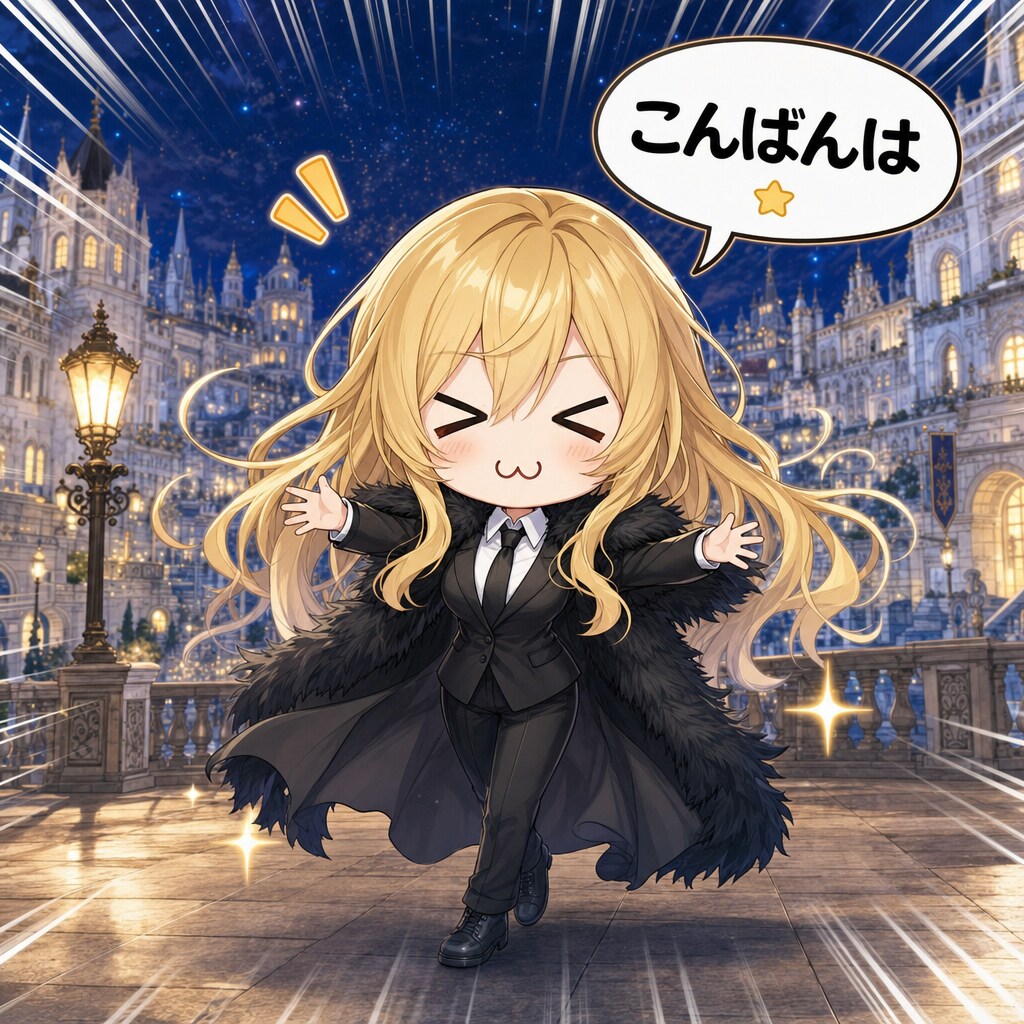 夜景とエリザベス