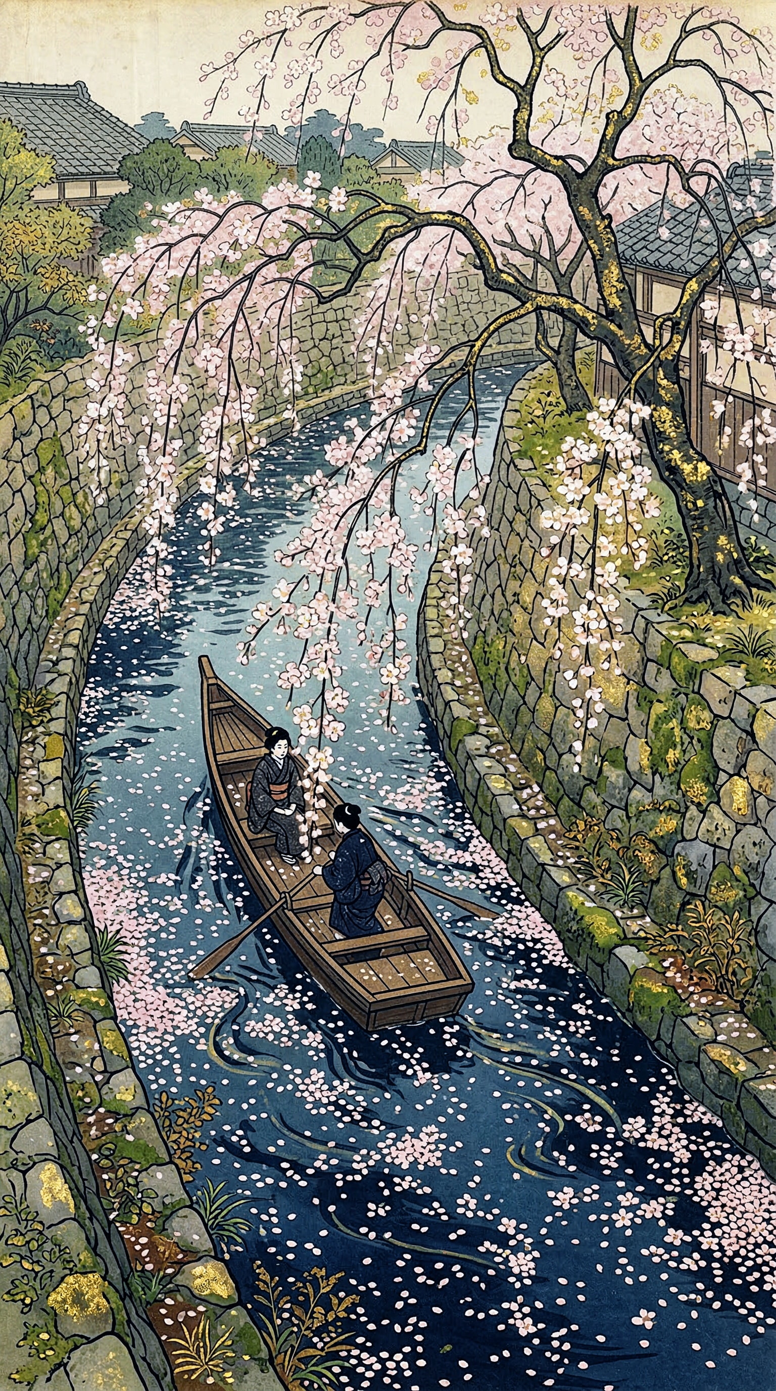 疎水と花筏 | の人気AIイラスト・グラビア