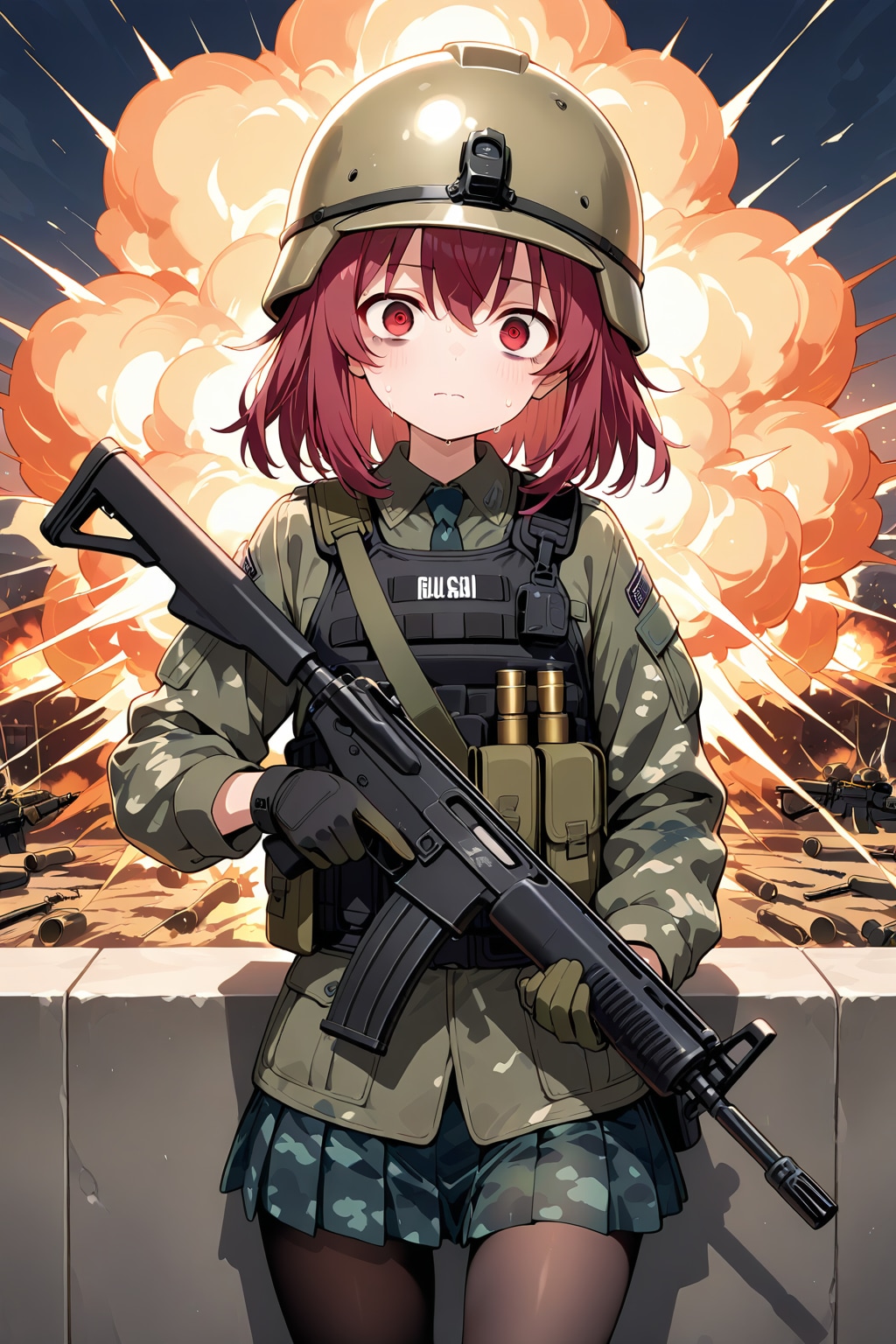 戦禍のリリー | の人気AIイラスト・グラビア