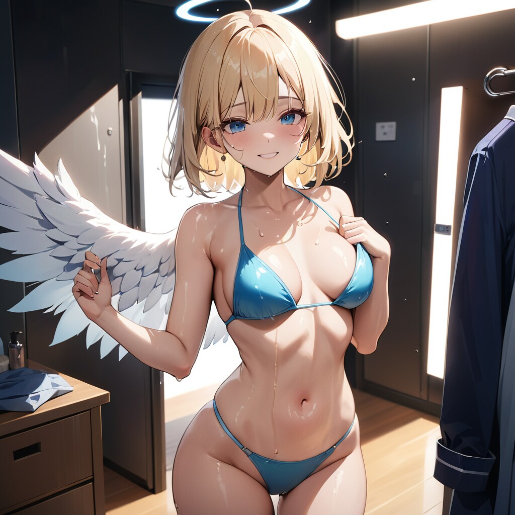 更衣室とビキニ天使さん