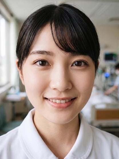 ナースにダブル大量顔射