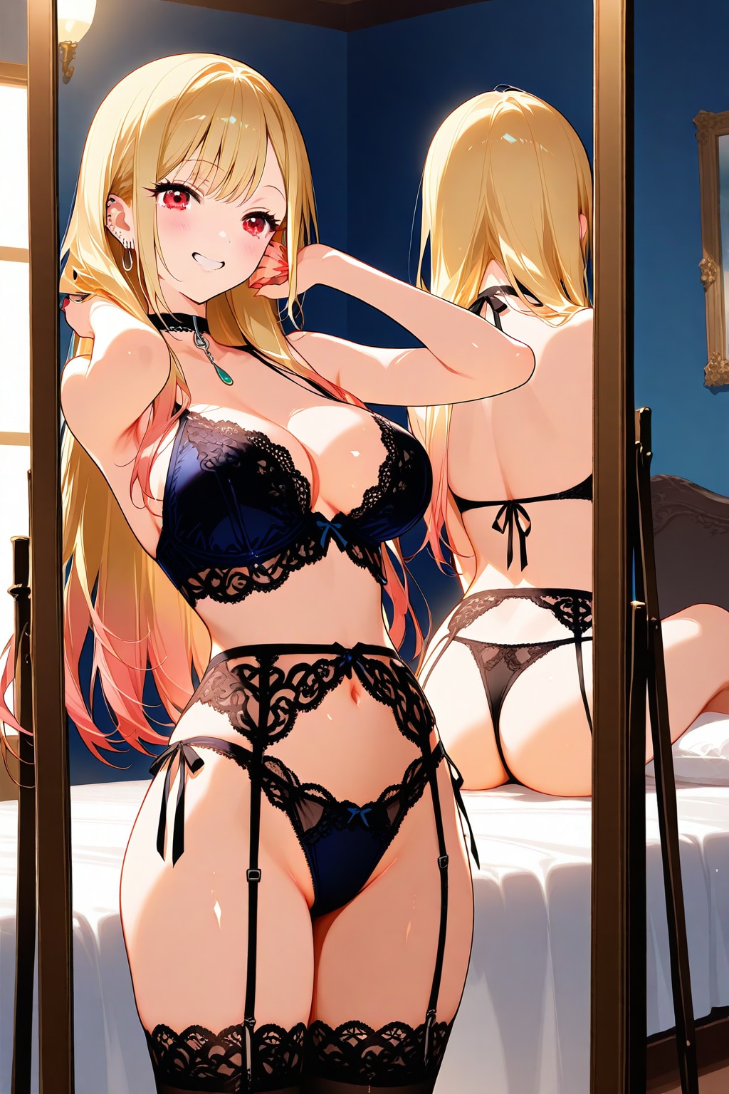 勝負下着でキメる海夢ちゃん🪞😍