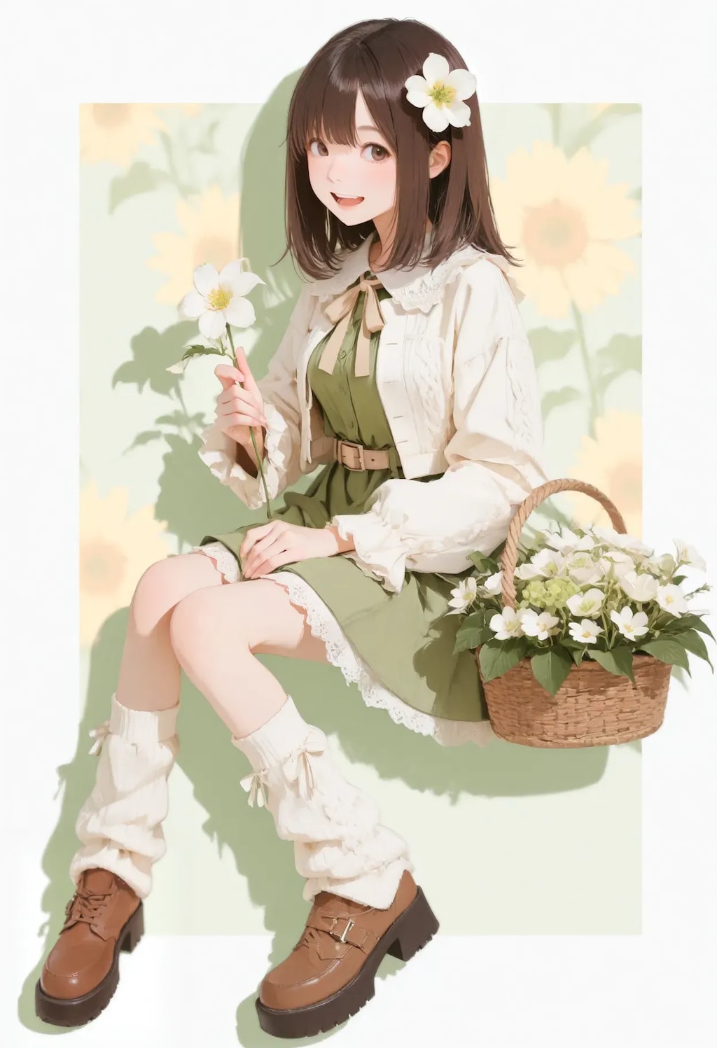 少女の好きな白い花