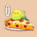 ピザ食う喋るインコ 12枚目